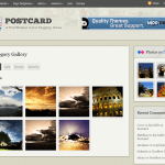 postcard wordpress travel theme image gallery