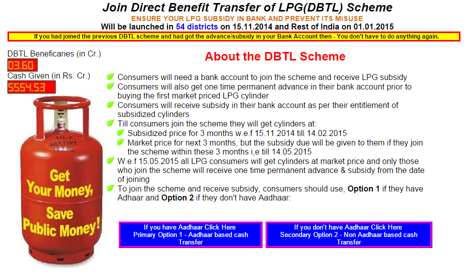How to Join Direct Benefit Transfer of LPG (DBTL) Scheme