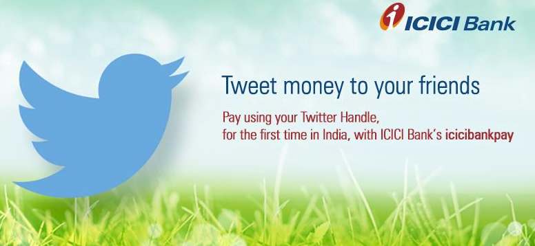 How to access banking services of ICICI Bank on Twitter?