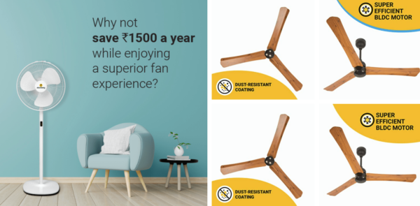 Atomberg fans energy efficient fan in india